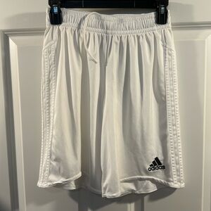 Adidas AS white regista soccer shorts